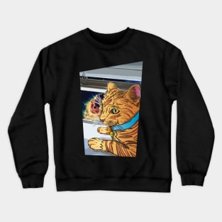 Grunge Cat Yuki Crewneck Sweatshirt